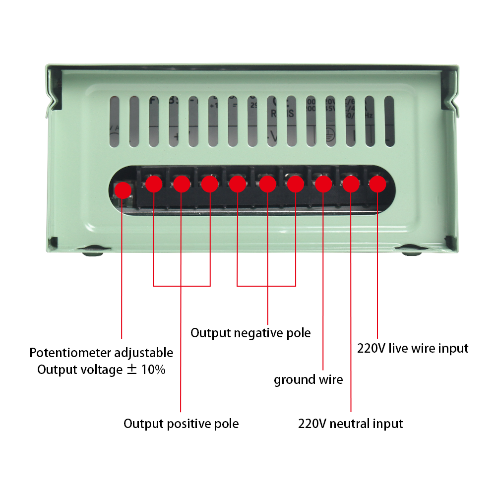 PHLTD Brand FY Series Switching Power Supply FY Wiring Diagram Input Voltage 115-230VAC