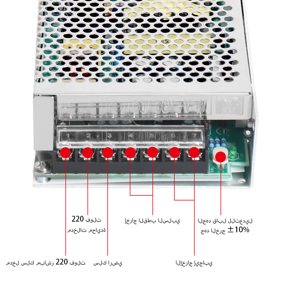 phltd ق سلسلة التبديل إمدادات الطاقة s-100 مخطط الأسلاك-