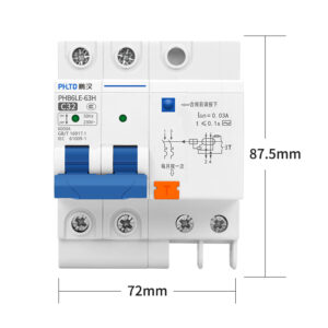 phltd نوع المسار قواطع دوائر مصغرة 110V-120V المتاحة ، 2p32a الحجم 72x87.5mm-