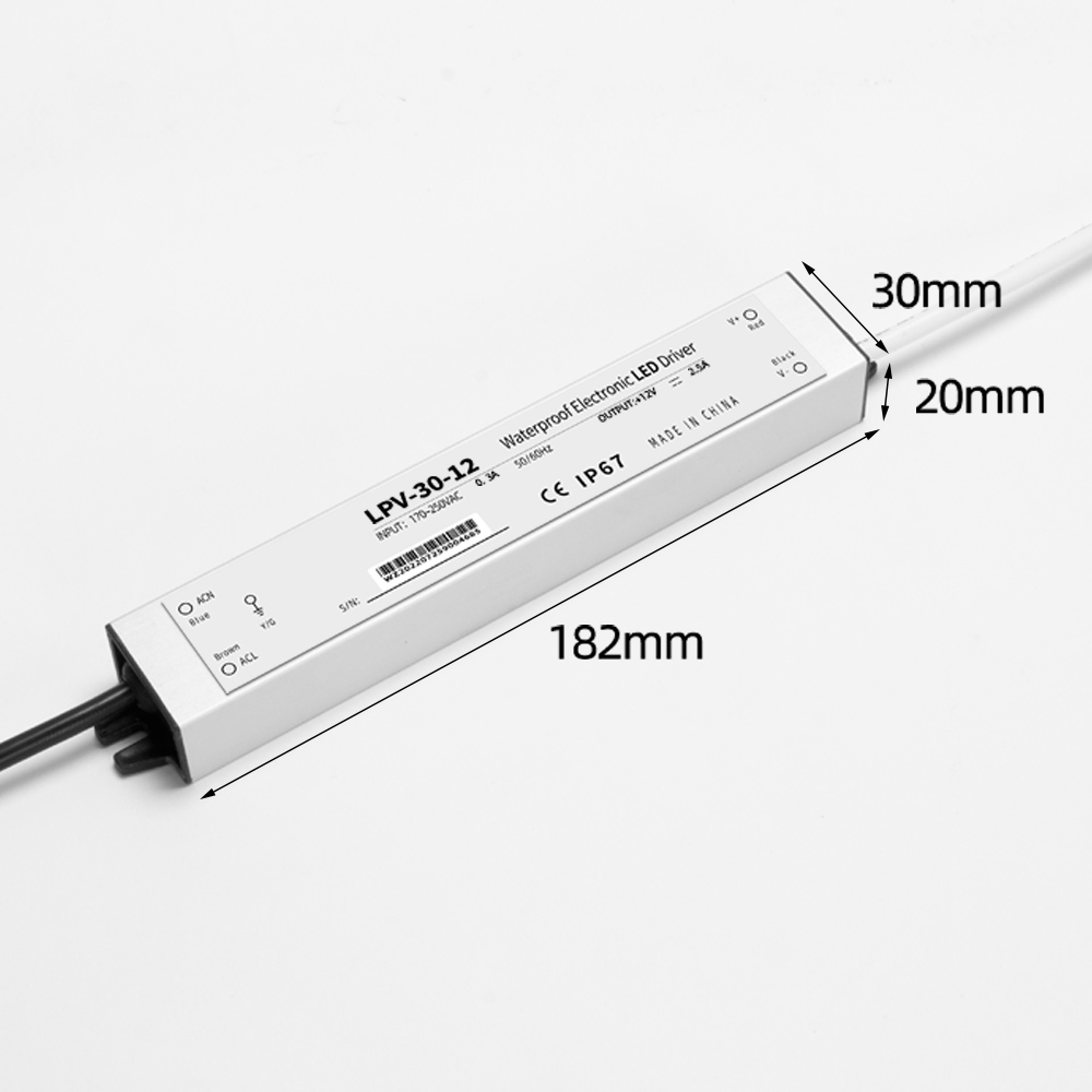 سلسلة PHLTD LPV مقاومة للمطر LPV-30V مقاس 182x30x20mm-