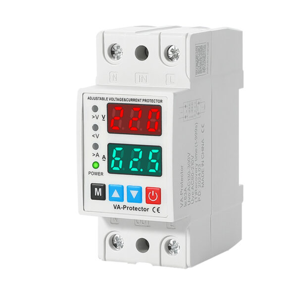 Image of PHLTD brand automatic reset over/under-voltage protector displaying undervoltage on dual displays